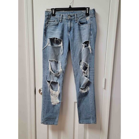 Rag & Bone The Dre Distressed Jeans 25 - Picture 2 of 10